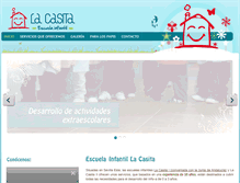 Tablet Screenshot of guarderia-lacasita.com